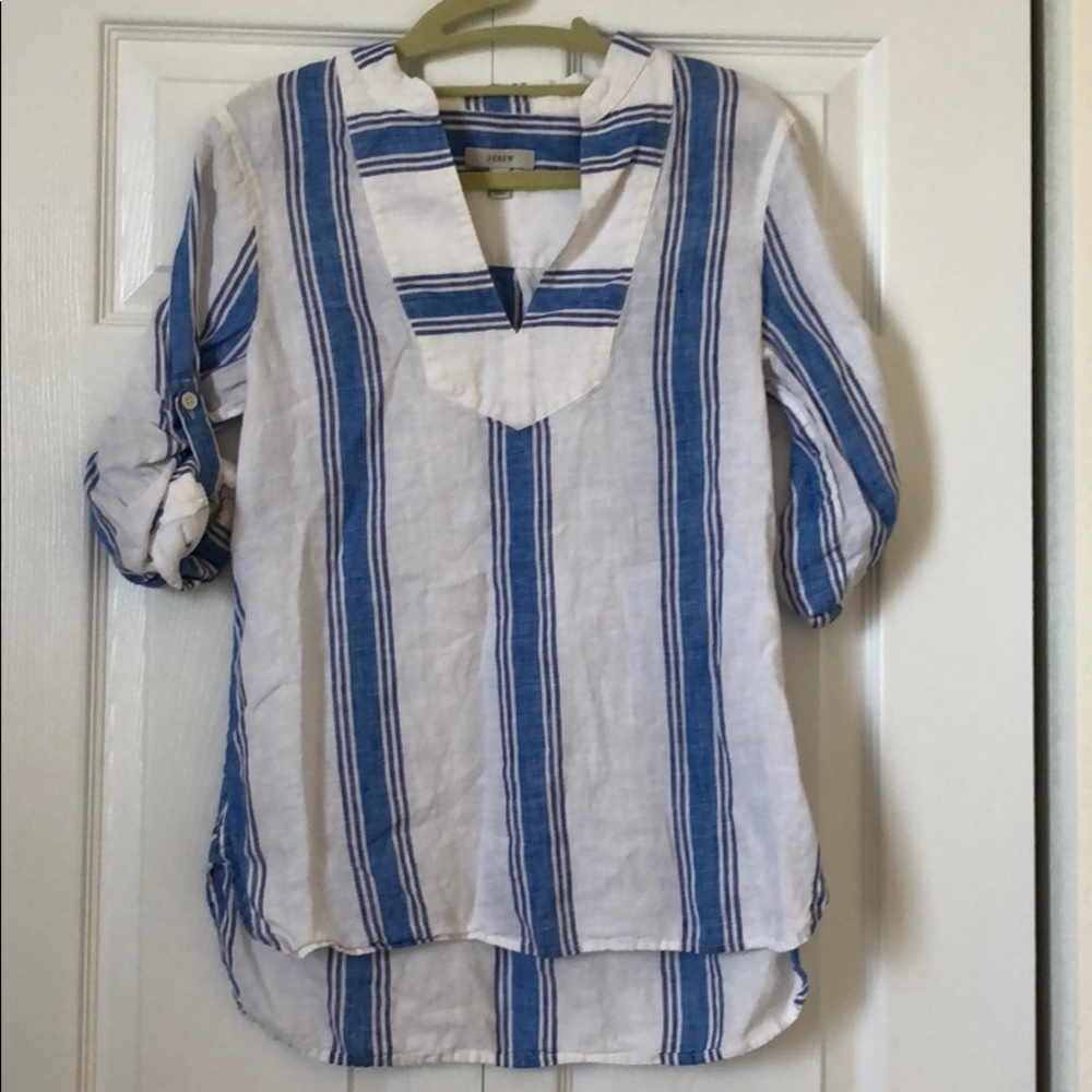 J crew linen tunic